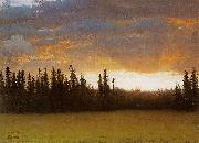 Albert Bierstadt California Sunset Spain oil painting artist